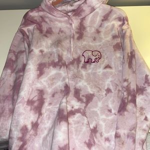 ivory ella purple tie dye hoodie - size medium